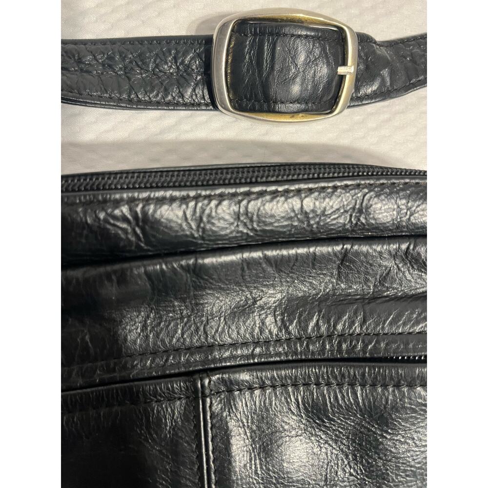 Coronado Leather Co Black Leather Concealed Carry Purse Shoulder Bag - Picture 9 of 13